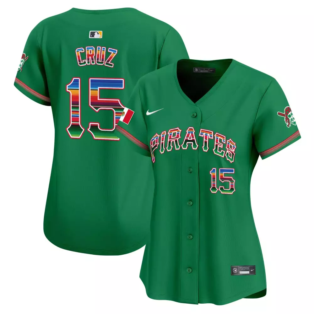 O'Neil Cruz Pittsburgh Pirates Green Women's Mexico Vapor Premier Limited Jersey | All Stitched | Fan Gear for Men, Women & Youth
