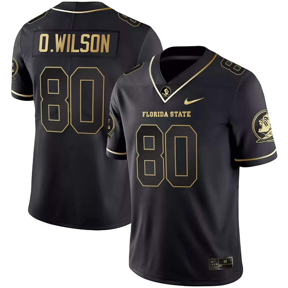 Ontaria Wilson Black Gold Men's Florida State Seminoles Black Limited Gold Vapor Jersey | Stitched Style | Ideal Gift Idea | For Men, Women & Youth