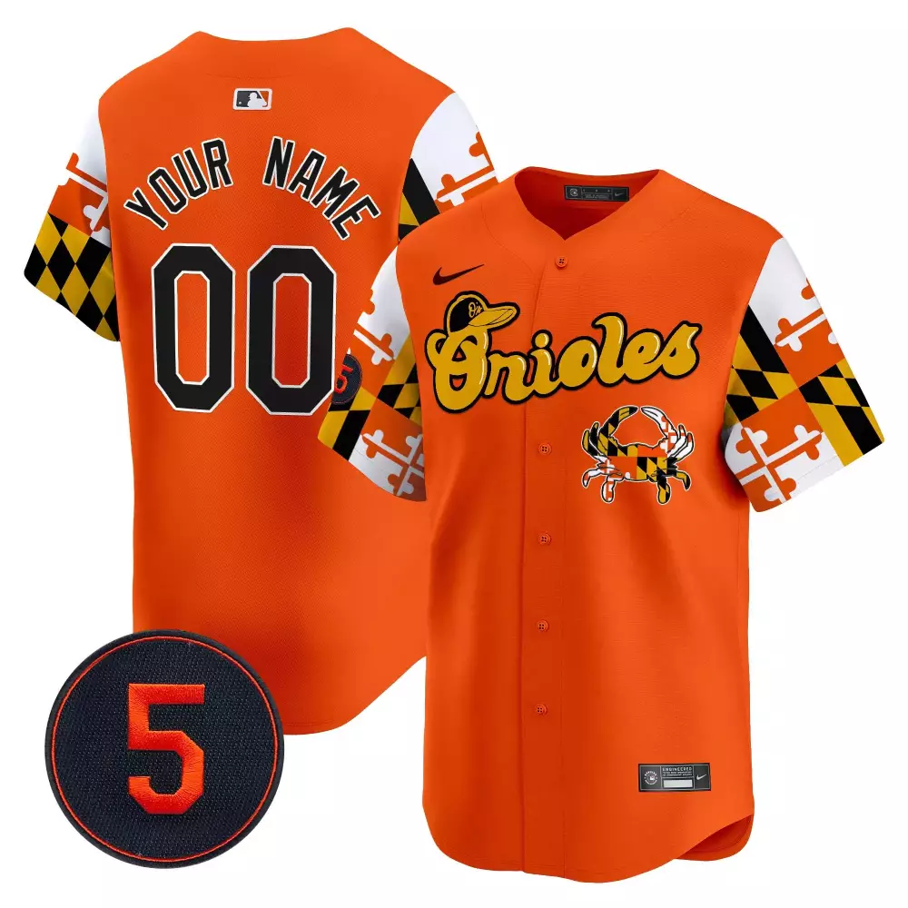 Robinson Baltimore Orioles Orange Vapor Premier Limited Custom Jersey V7 | All Stitched | Fan Gear for Men, Women & Youth