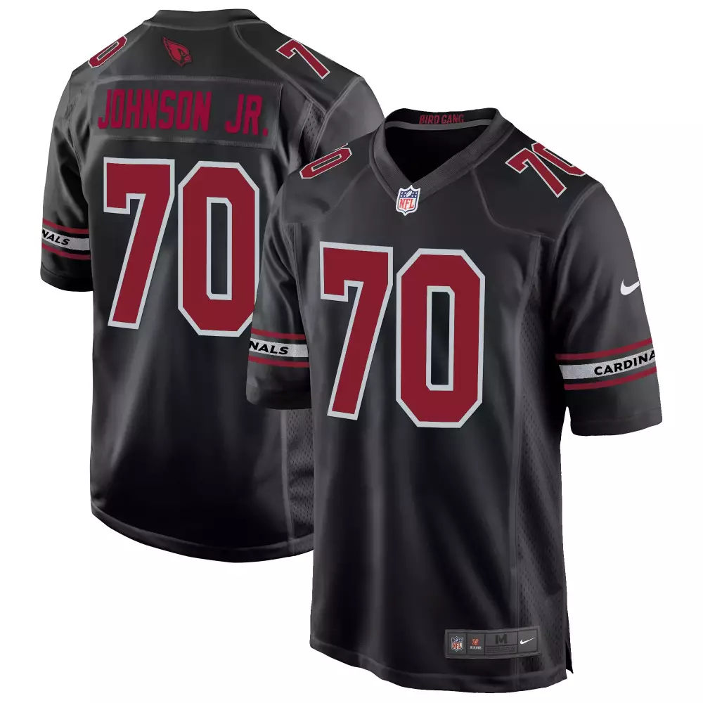 Paris Johnson Jr. Black Men's Arizona Cardinals 2024 Game Jersey | All Stitched | Fan Gear for Game Day | For Men, Women & Youth