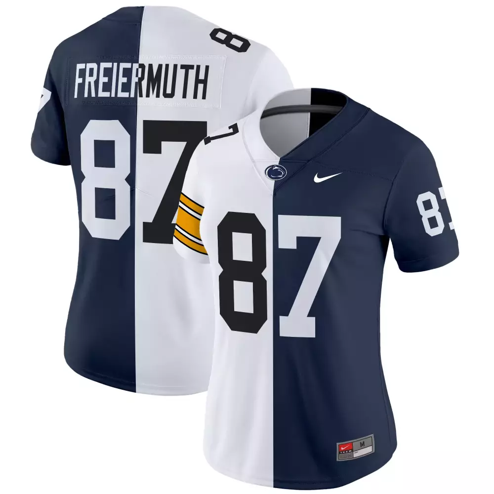 Pat Freiermuth Women's Penn State Nittany Lions & Eagles Split Vapor Limited Jersey | Stitched Fan Gear for All | For Men, Women & Youth