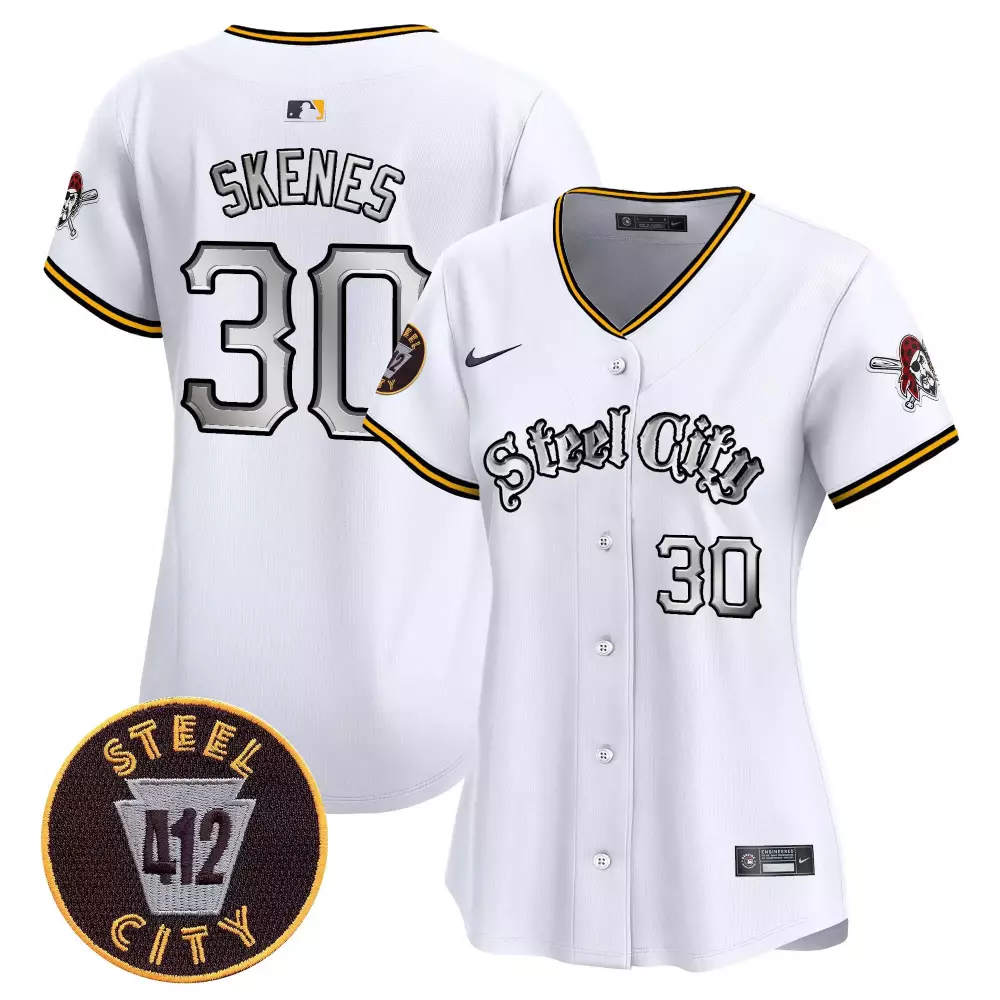 Paul Skenes Pittsburgh Pirates 412 Patch Vapor Premier Jersey V2 | Limited Edition Stitched Fan Gear for Women | For Men, Women & Youth