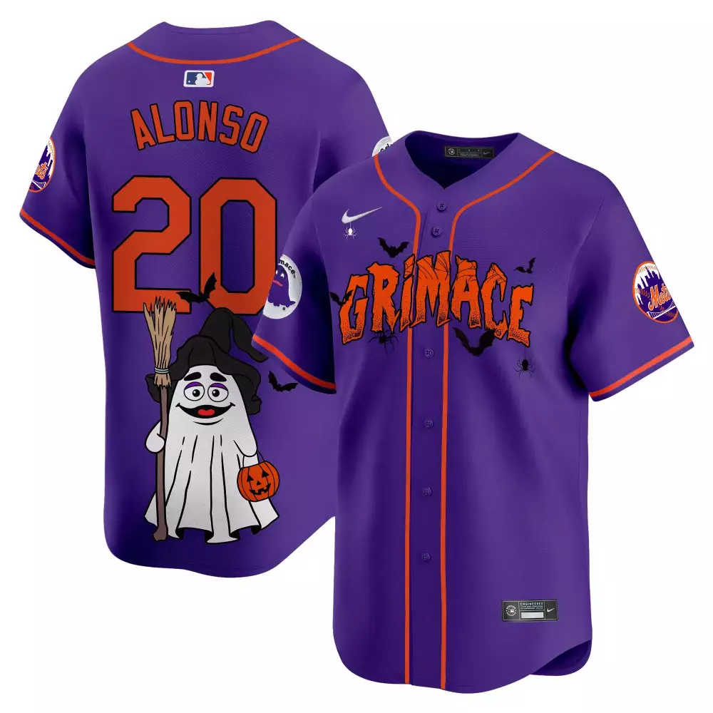 Pete Alonso New York Mets Grimace Halloween Vapor Premier Limited Jersey | Purple Unisex Fan Gear | Unique Gift Idea | For Men, Women & Youth