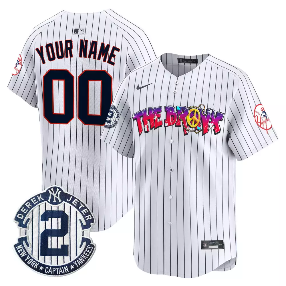 Yankees Pinstripe Graffiti Vapor Premier Jersey V7 | Limited Edition Custom Stitched | Fan Gear for Men, Women & Youth