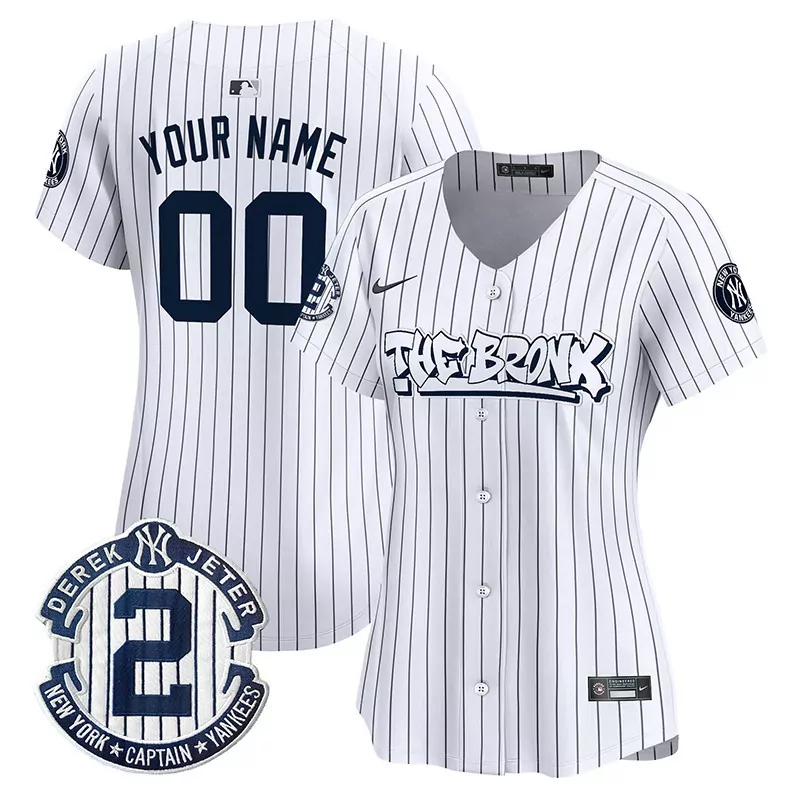 Yankees Pinstripe Graffiti Vapor Premier Jersey V2 | Limited Edition Custom Stitched for Women | Fan Gear for Game Day