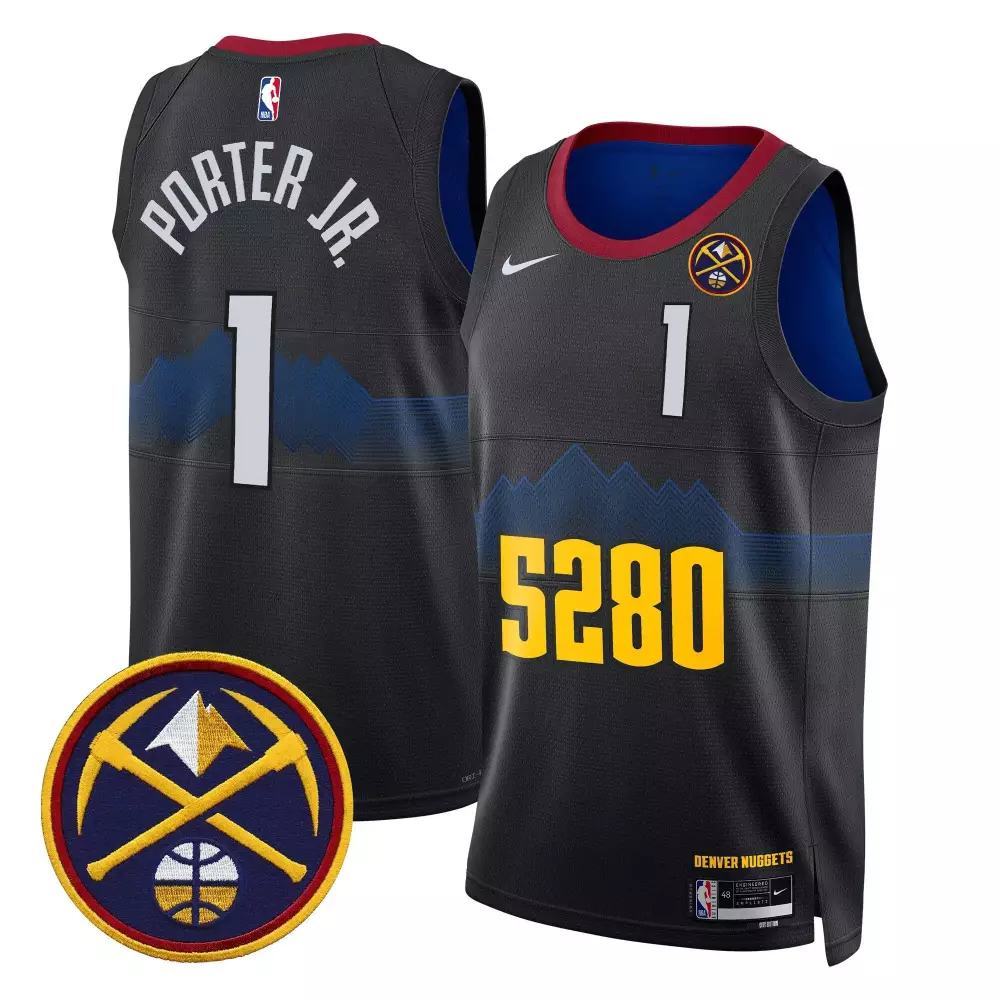 Porter Jr. Association Men's Denver Nuggets 2023 Champions Cool Base Jersey | All Stitched | For Men, Women & Youth