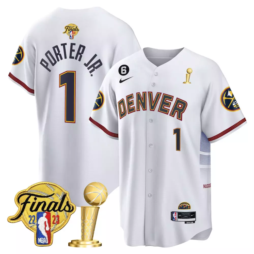 Porter Jr. Denver Nuggets 2023 Finals City Patch Cool Base Jersey | Stitched Men's Fan Gear | For Men, Women & Youth