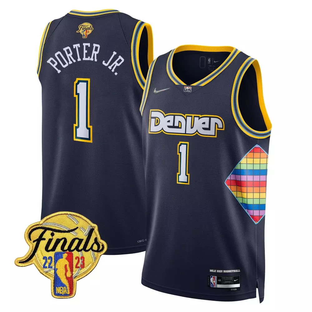 Porter Jr. Denver Nuggets 2023 Finals Navy Jersey | Stitched Collection | Limited Edition Fan Gear for Men, Women & Youth
