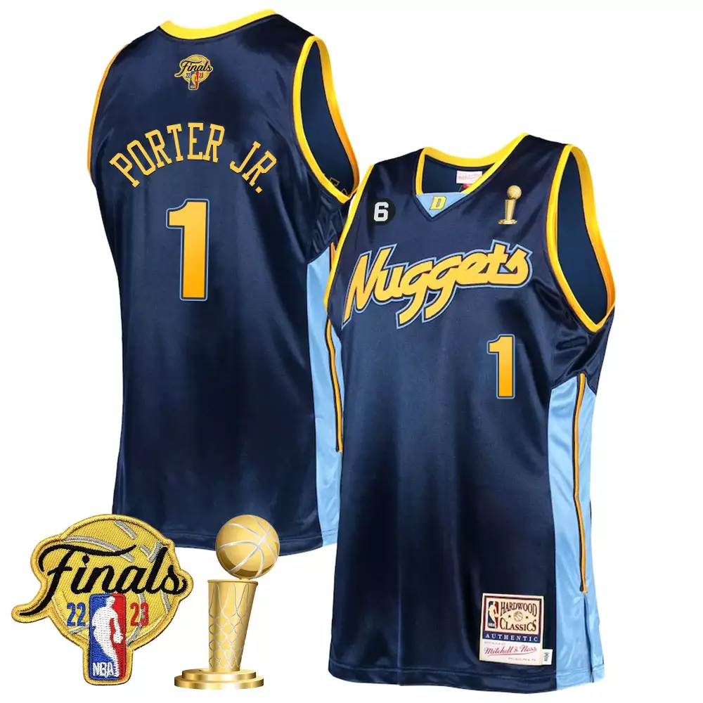 Porter Jr. Denver Nuggets 2023 Finals Hardwood Classics Champions Jersey | All Stitched | Limited Edition for Men, Women & Youth