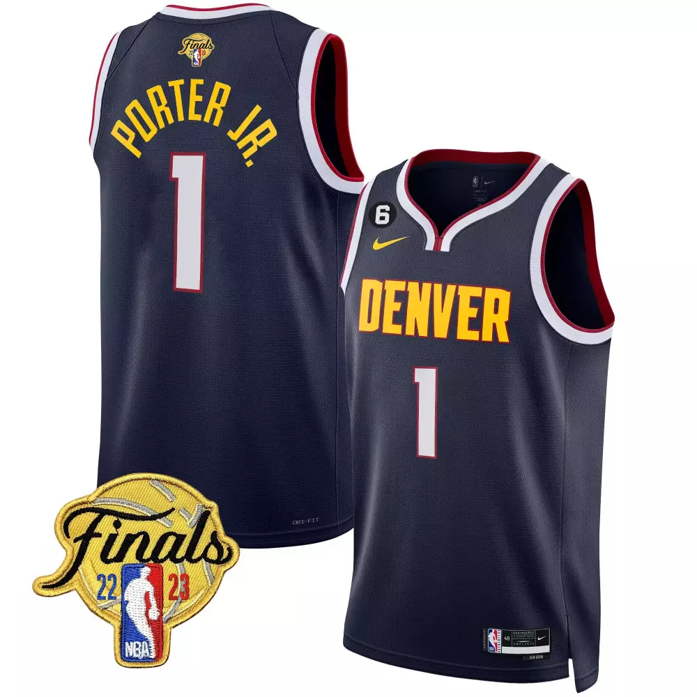 Porter Jr. Denver Nuggets 2023 Finals Patch Youth Collection Jersey | Stitched | Fan Gear for Kids