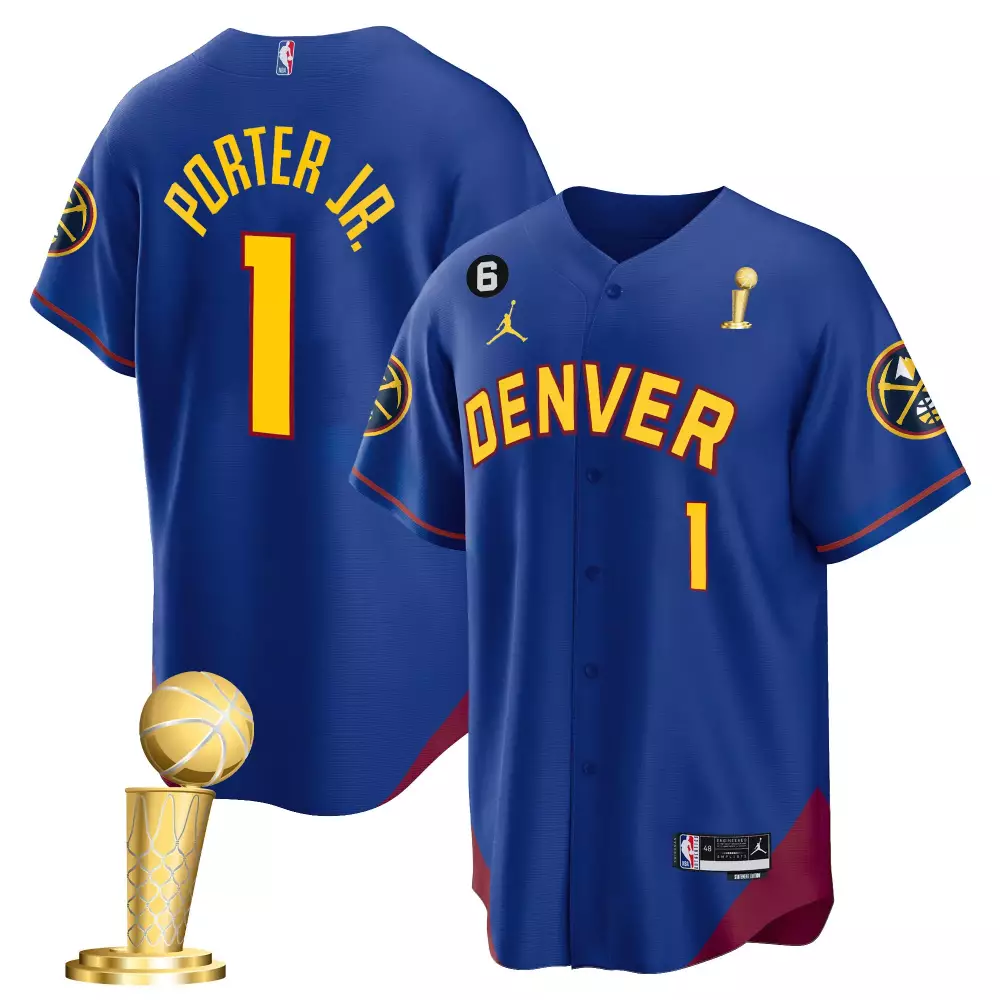 Porter Jr. Denver Nuggets Youths 2023 Champions Cool Base Jersey | Stitched | Replica Fan Gear | For Men, Women & Youth