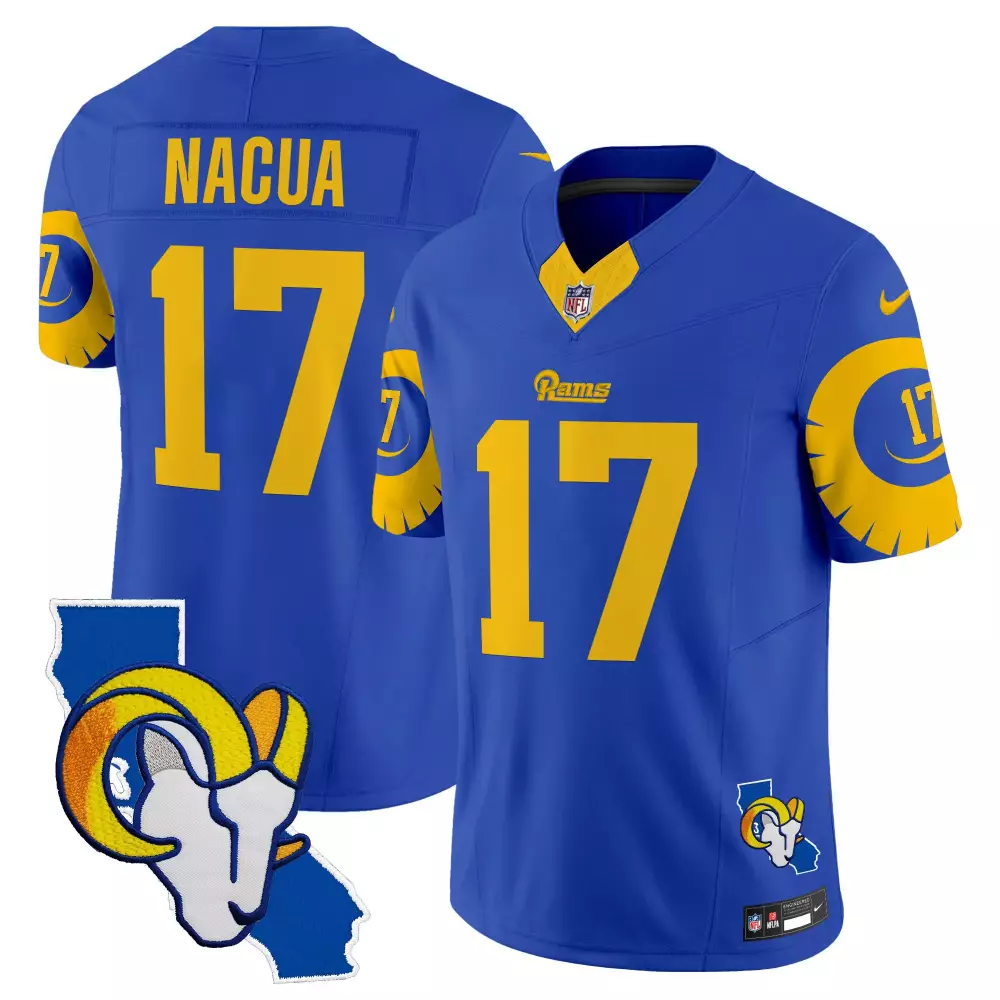 Puka Nacua Royal Men's Los Angeles Rams Special Vapor Limited Jersey | All Stitched Fan Gear | For Men, Women & Youth