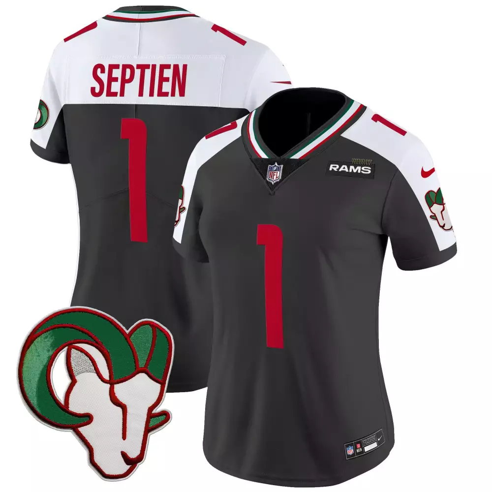 Tony Zendejas Black Alternate Women's Jersey | Los Angeles Rams Mexico Edition | Limited Vapor Gear for Men, Women & Youth
