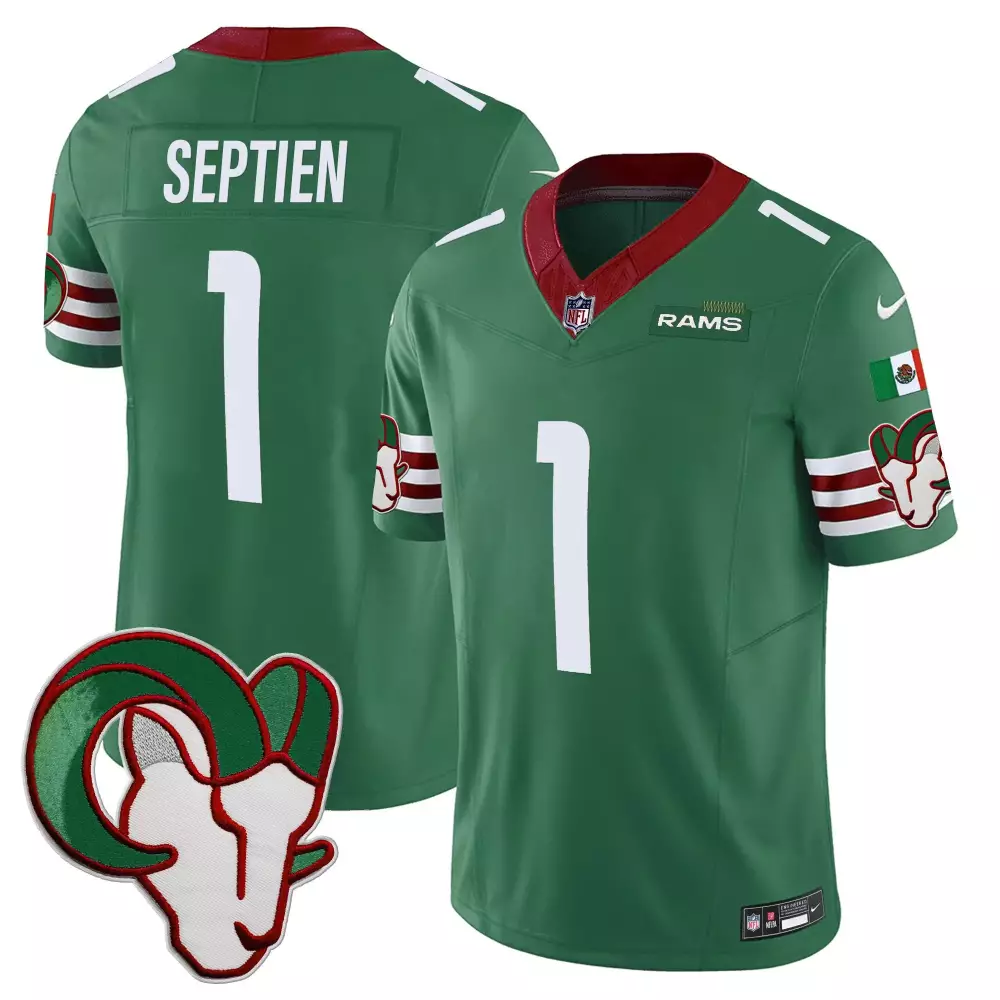 Rafael Septien Green Men's Los Angeles Rams Mexico Vapor Limited Jersey | All Stitched Fan Gear | For Men, Women & Youth