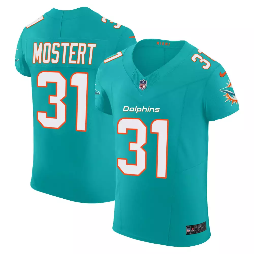 Raheem Mostert Aqua Men's Miami Dolphins Vapor Elite Jersey | All Stitched for Ultimate Comfort | Fan Gear for All | For Men, Women & Youth