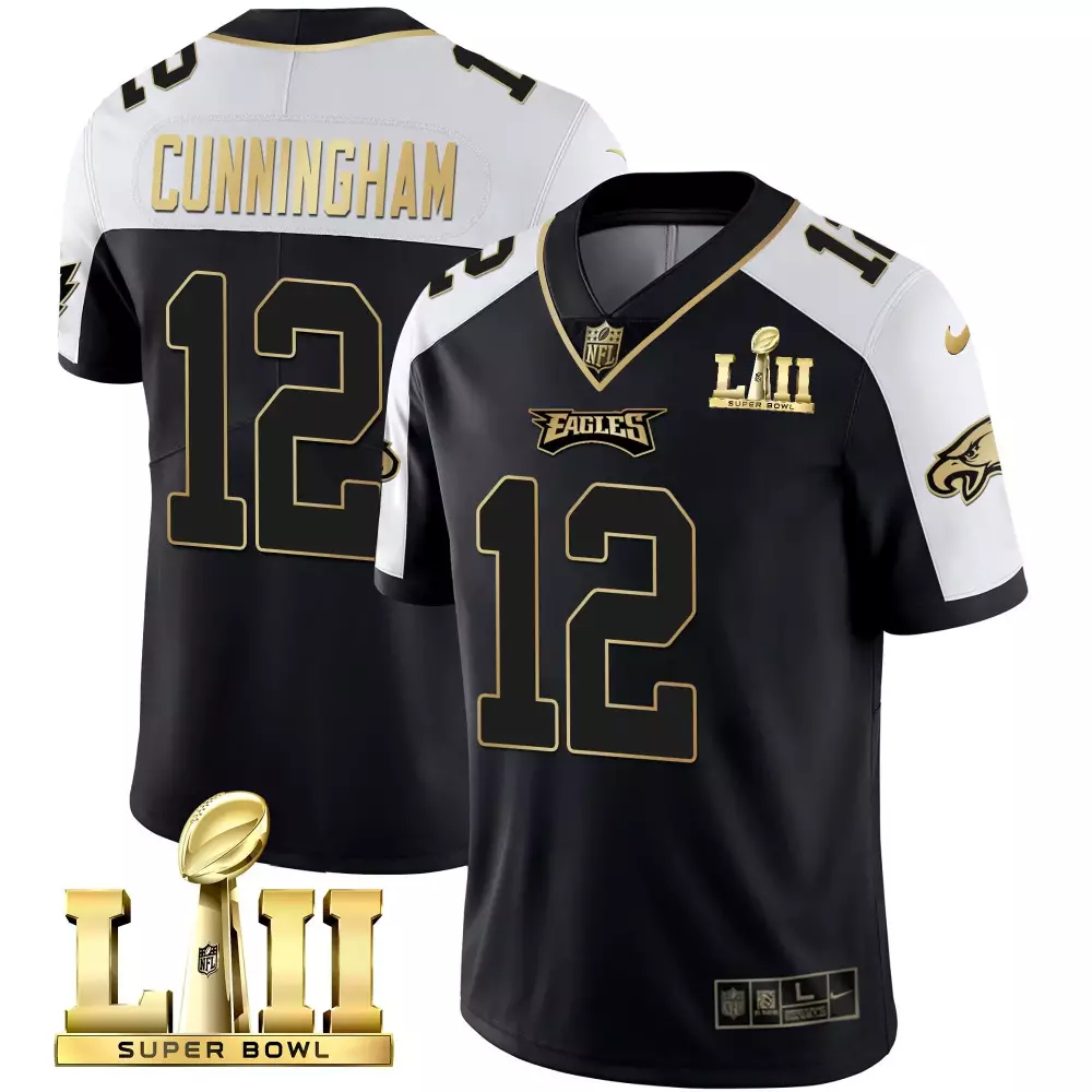 Randall Cunningham Philadelphia Eagles Super Bowl LII Patch Vapor Jersey | All Stitched | For Men, Women & Youth