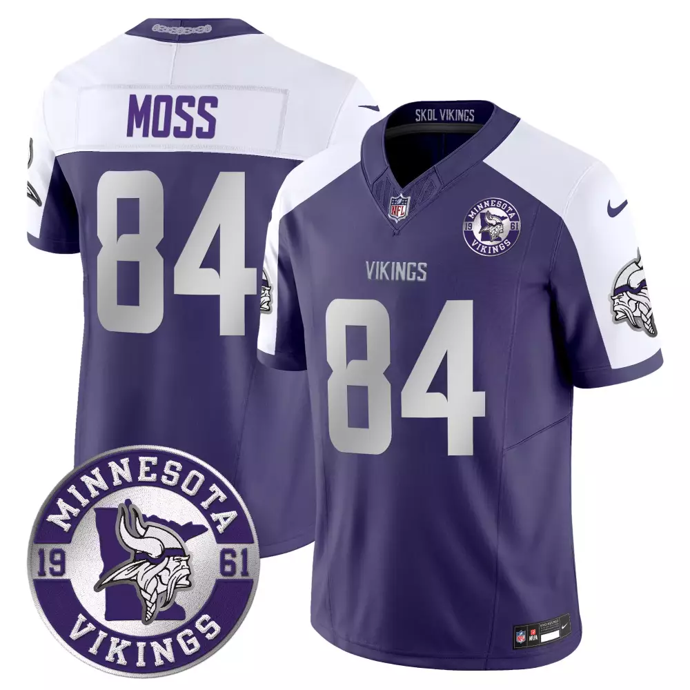 Randy Moss Purple Alternate Men's Minnesota Vikings 2024 Vapor Limited Jersey | All Stitched | For Men, Women & Youth