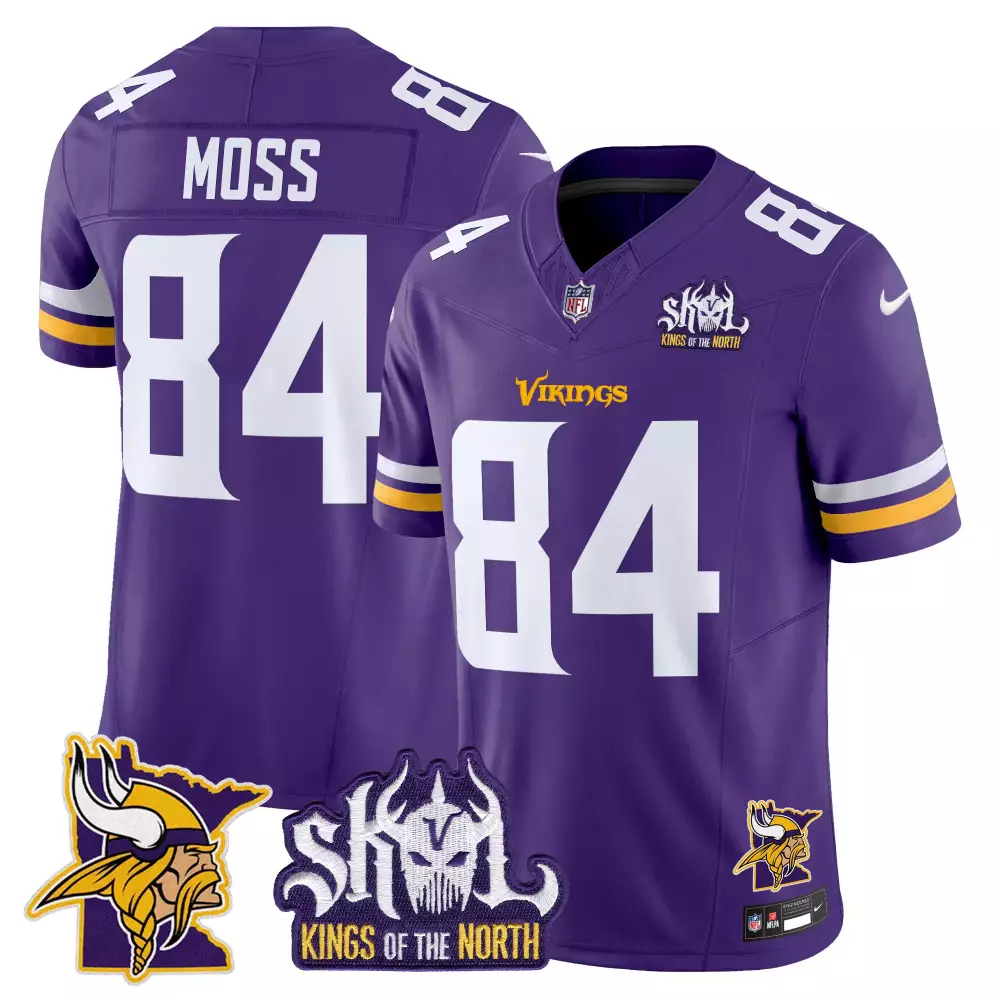 Randy Moss Minnesota Vikings Kings of the North Vapor Limited Jersey V3 | Classic Stitched Fan Gear | For Men, Women & Youth