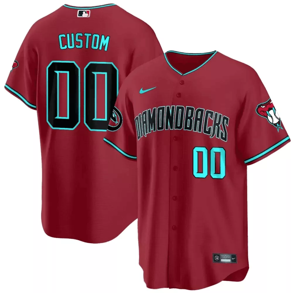Red Alternate Youth 2024 Flex Base Custom Jersey | Stitched Arizona Diamondbacks Fan Gear | For Men, Women & Youth