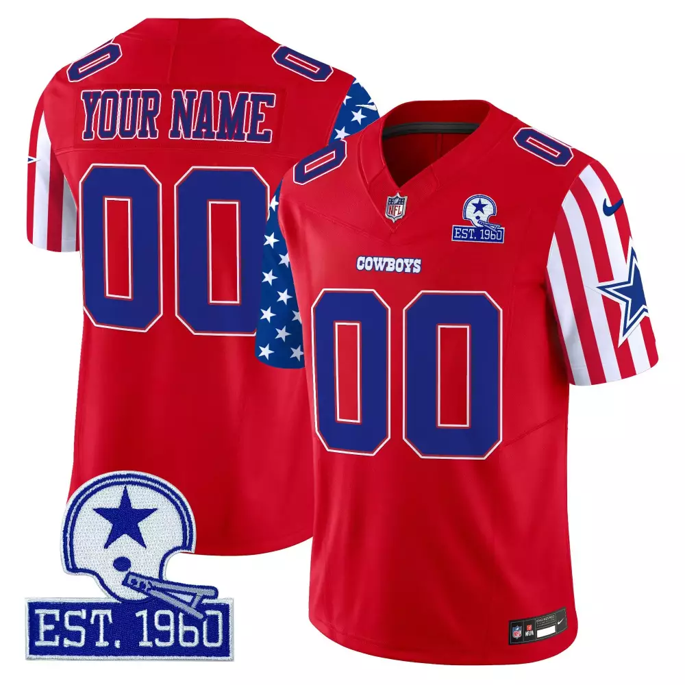 Red Men Dallas Cowboys American Style Vapor Limited Custom Jersey | All Stitched Premium Fan Gear | Ideal Gift for NFL Fans | For Men, Women & Youth
