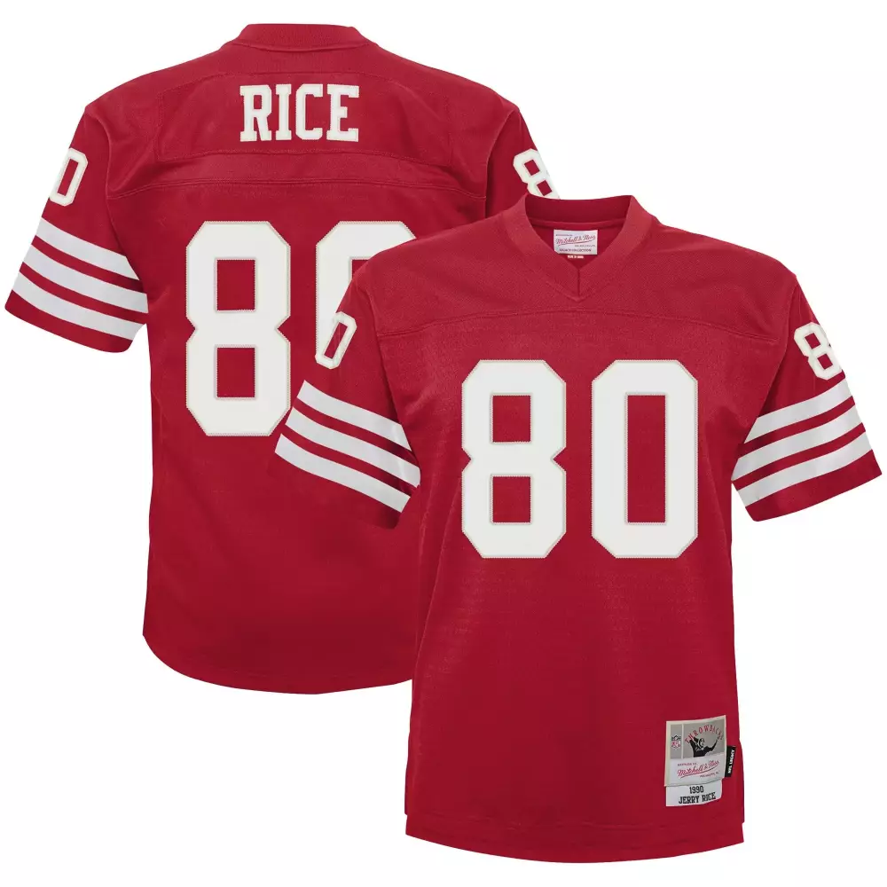Red Youth Jerry Rice San Francisco 49ers Jersey | Classic Fan Gear for Youth
