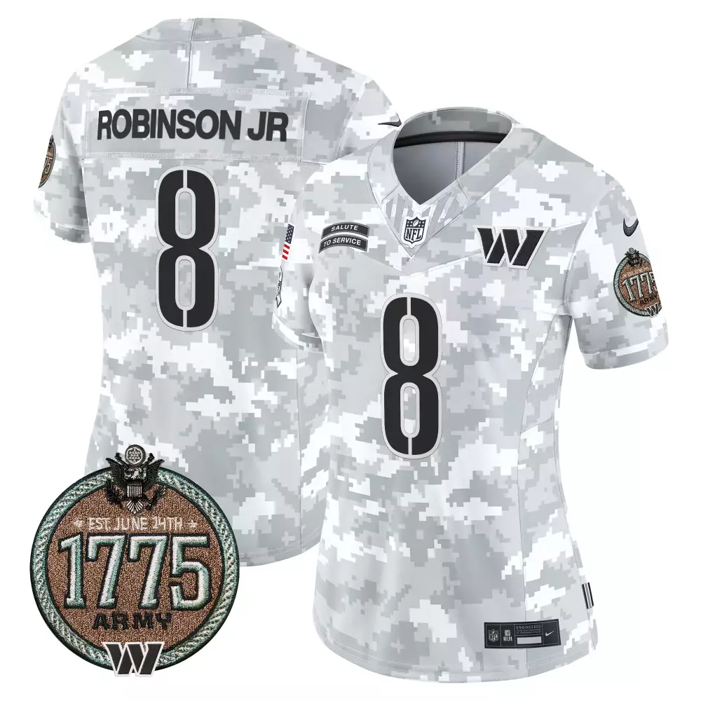 Robinson Jr. Army Women's Washington Commanders 2024 Salute to Service Jersey | Limited Edition Vapor | For Men, Women & Youth
