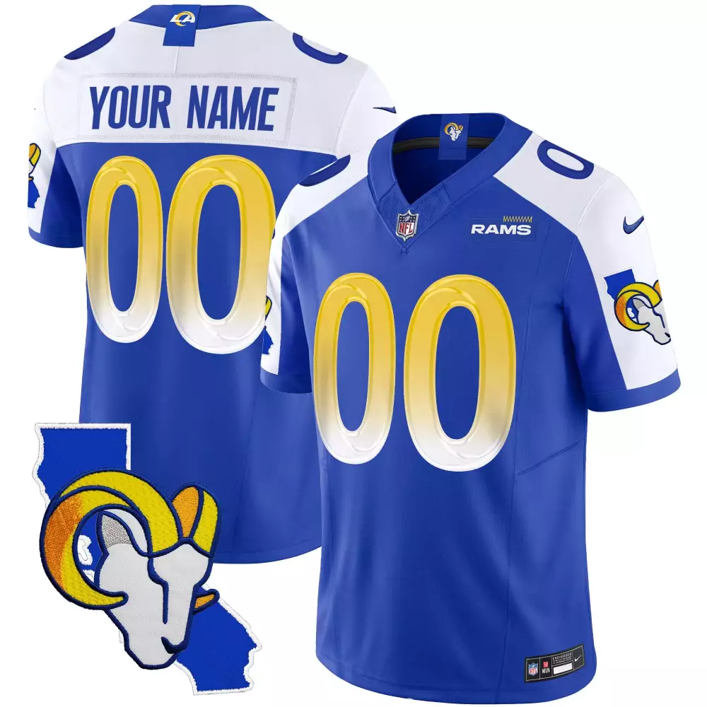 Royal Alternate Youth Jersey | Los Angeles Rams California Patch | Vapor Limited Edition | For Men, Women & Youth
