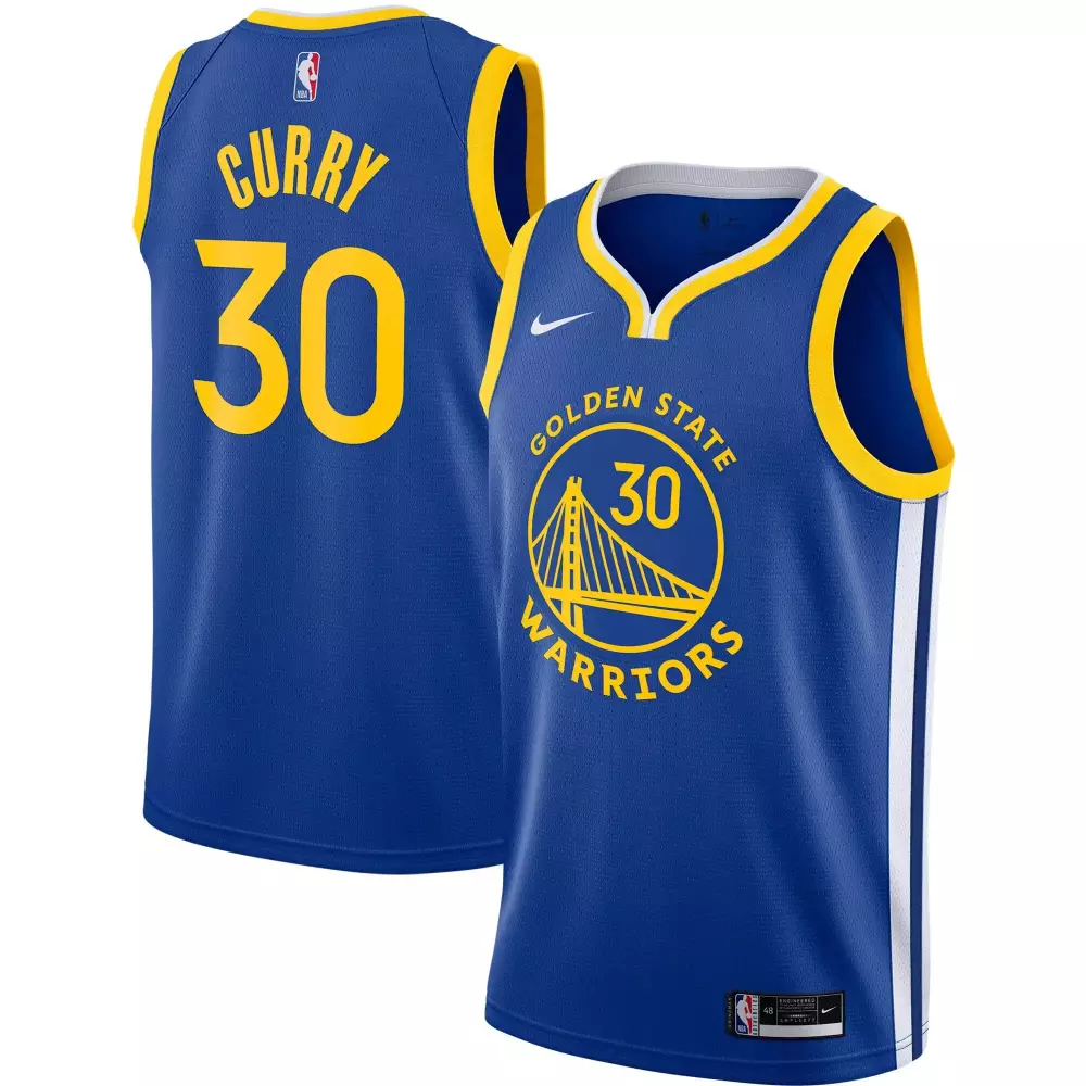 Stephen Curry Golden State Warriors Royal Icon Jersey | White, Gold & Black | All Stitched | For Men, Women & Youth