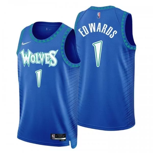 Anthony Edwards Minnesota Timberwolves Men's Royal Jersey Collection | All Stitched | Fan Gear for Men, Women & Youth