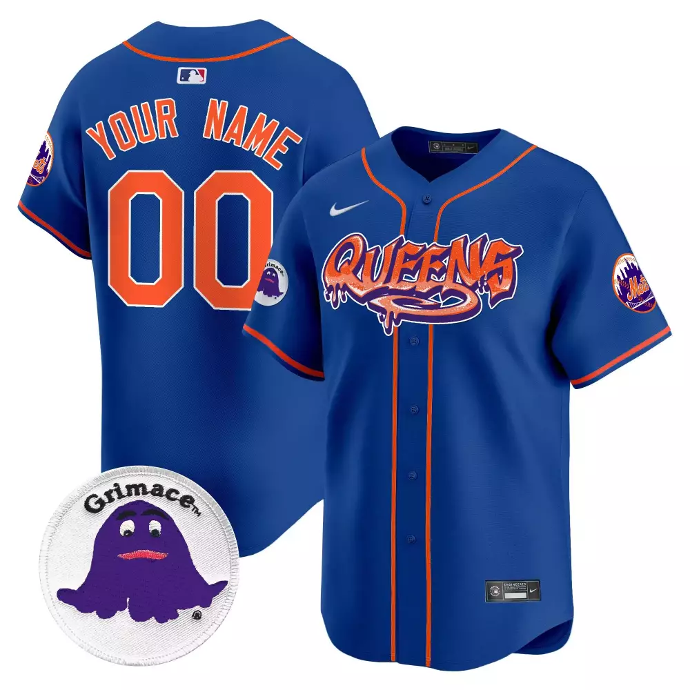 Royal Men New York Mets Willie Mays Patch Vapor Premier Jersey | Stitched Limited Edition Custom Gear | For Men, Women & Youth