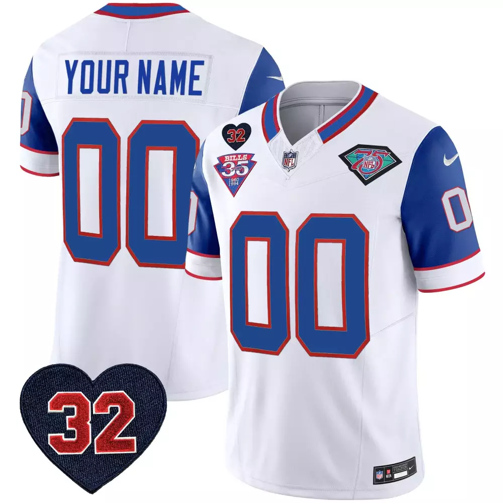 OJ Simpson Buffalo Bills 1994 Throwback Royal Jersey | Vapor Limited Custom Stitched | For Men, Women & Youth