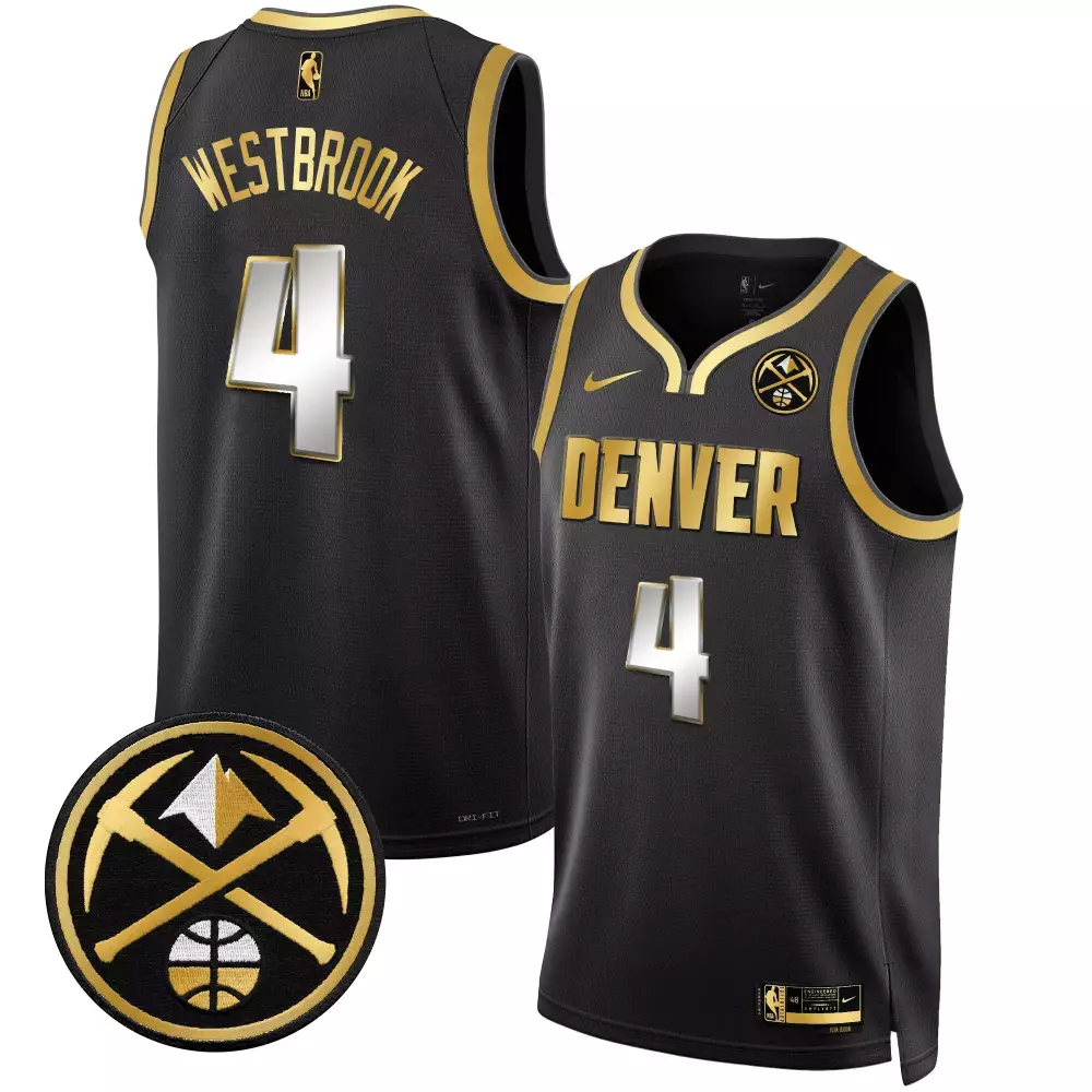 Russell Westbrook Black Limited Denver Nuggets Swingman Jersey | All Stitched | Fan Gear for Men, Women & Youth