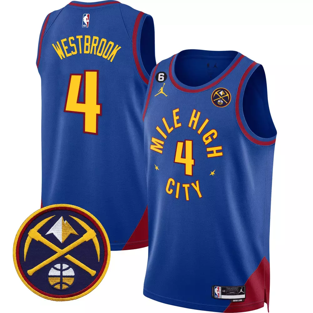Russell Westbrook Statement Denver Nuggets Swingman Jersey | All Stitched | Fan Gear for Men, Women & Youth