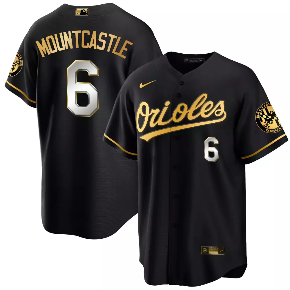 Ryan Mountcastle Baltimore Orioles 2023 Black Limited Men's Special Gold Cool Jersey | All Stitched Fan Gear | For Men, Women & Youth