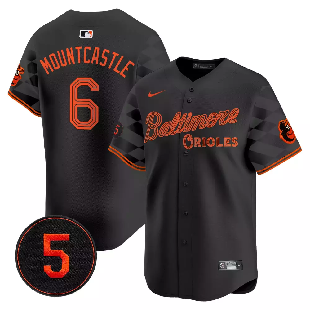 Ryan Mountcastle Baltimore Orioles City Light Black Men's Vapor Premier Jersey | All Stitched Fan Gear | For Men, Women & Youth