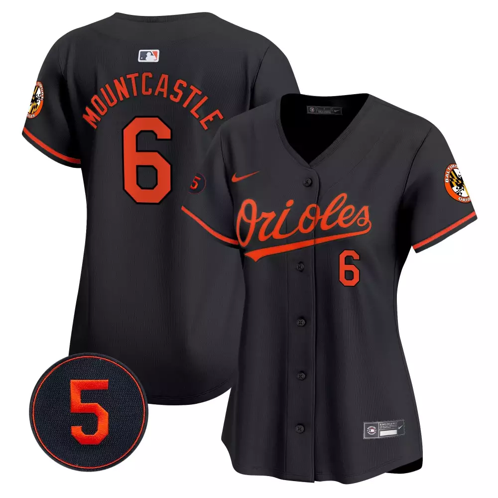 Ryan Mountcastle Baltimore Orioles Black Vapor Premier Limited Jersey | Stitched Fan Gear for Women & Youth