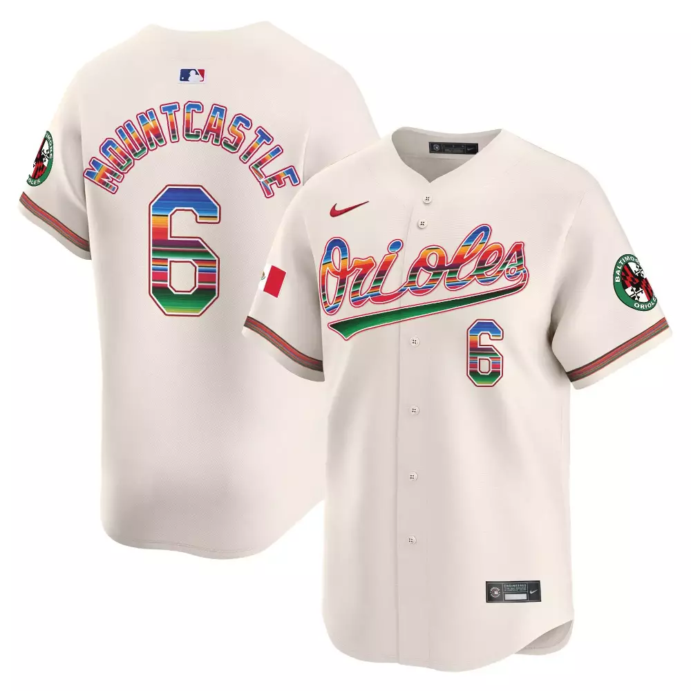 Ryan Mountcastle Baltimore Orioles Cream Mexico Vapor Premier Limited Jersey | Stitched Fan Gear for Men, Women & Youth