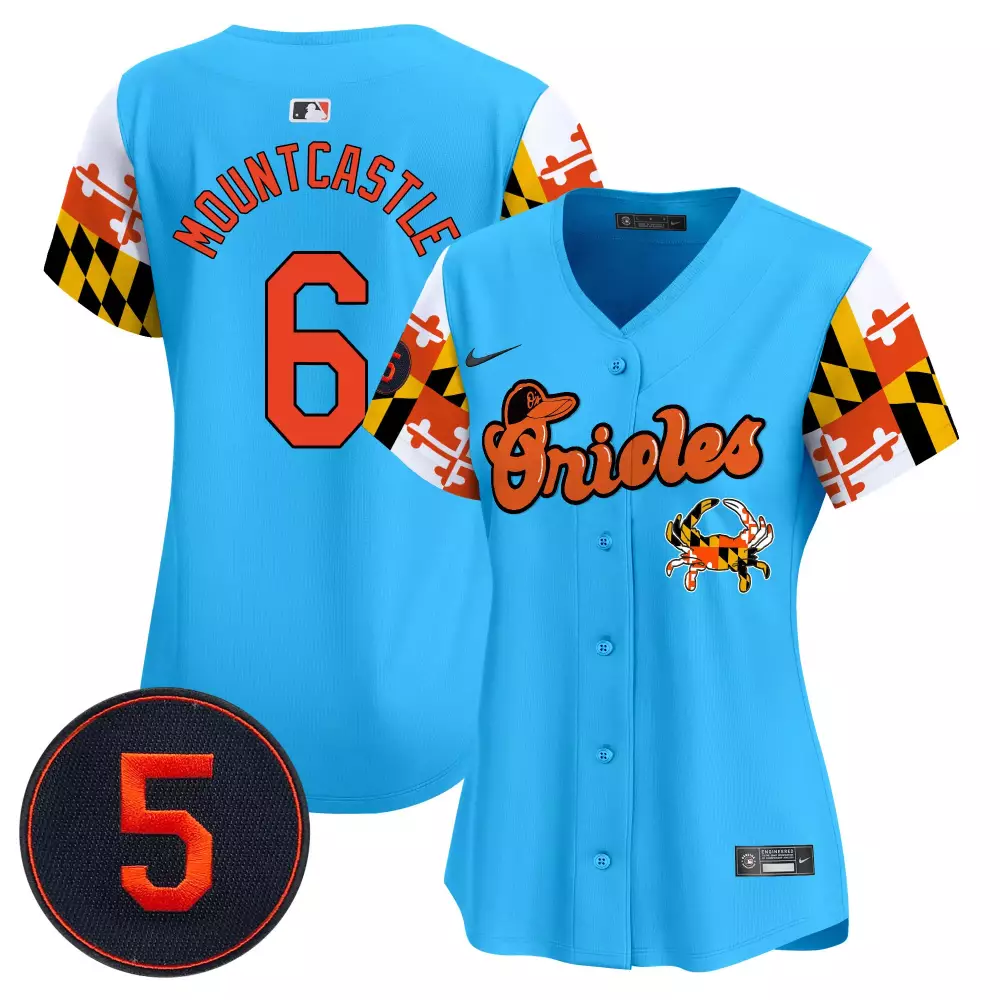 Ryan Mountcastle Light Blue Baltimore Orioles Vapor Premier Limited Jersey V7 | All Stitched | Fan Gear for Women