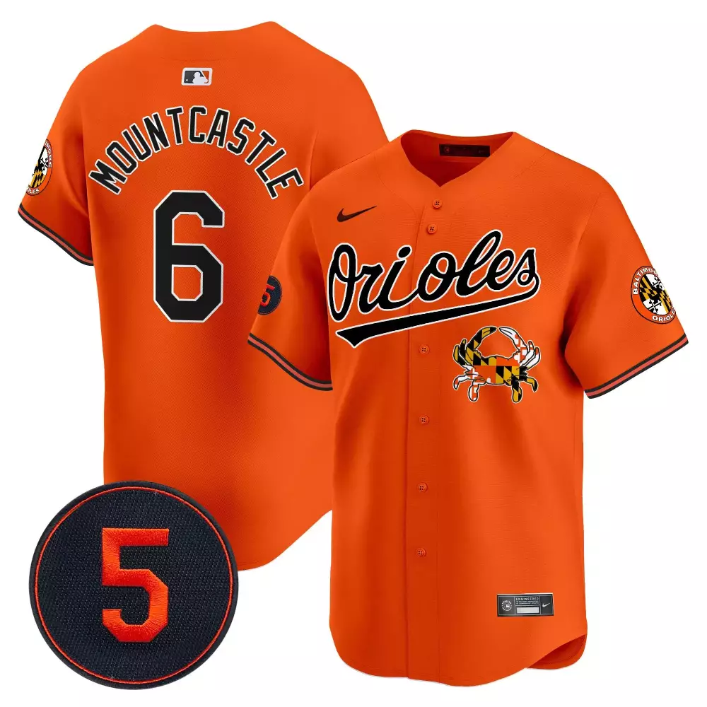 Ryan Mountcastle Baltimore Orioles 2025 Orange Vapor Premier Jersey V9 | Limited Edition Stitched Fan Gear | For Men, Women & Youth
