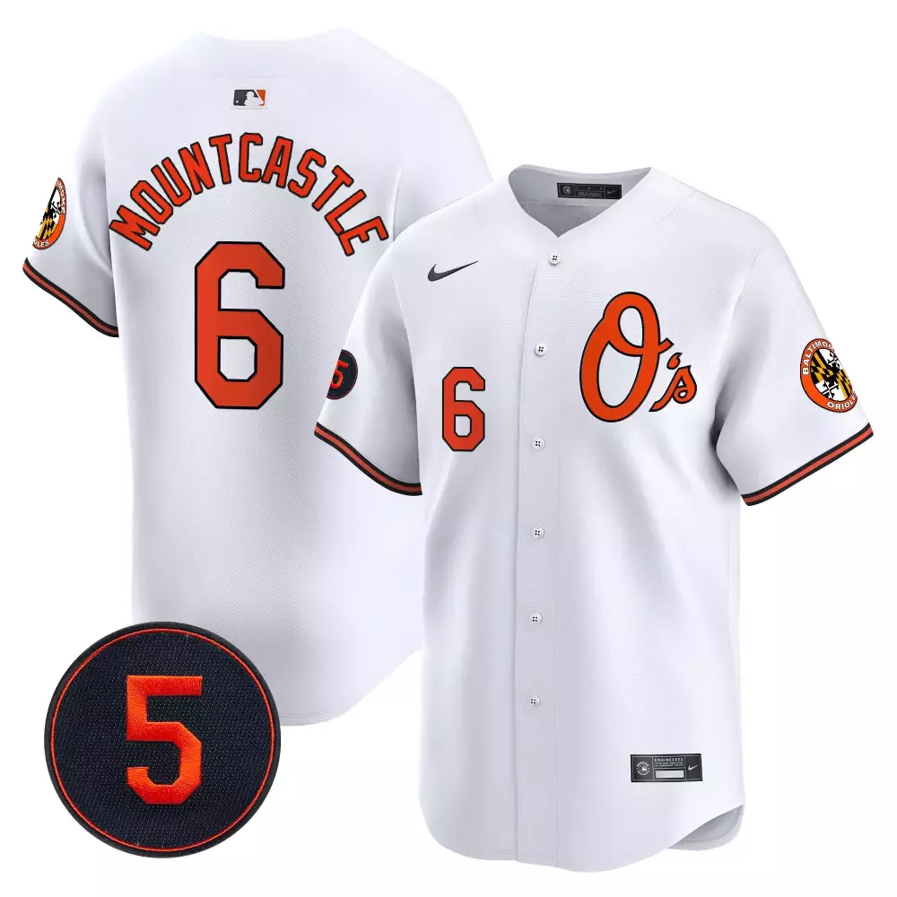 Ryan Mountcastle Baltimore Orioles Robinson Patch Vapor Premier Limited Jersey | Stitched Fan Gear for Men, Women & Youth