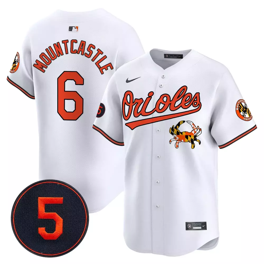 Ryan Mountcastle Baltimore Orioles Robinson Patch Vapor Premier Limited Jersey | Stitched Fan Gear for Men, Women & Youth