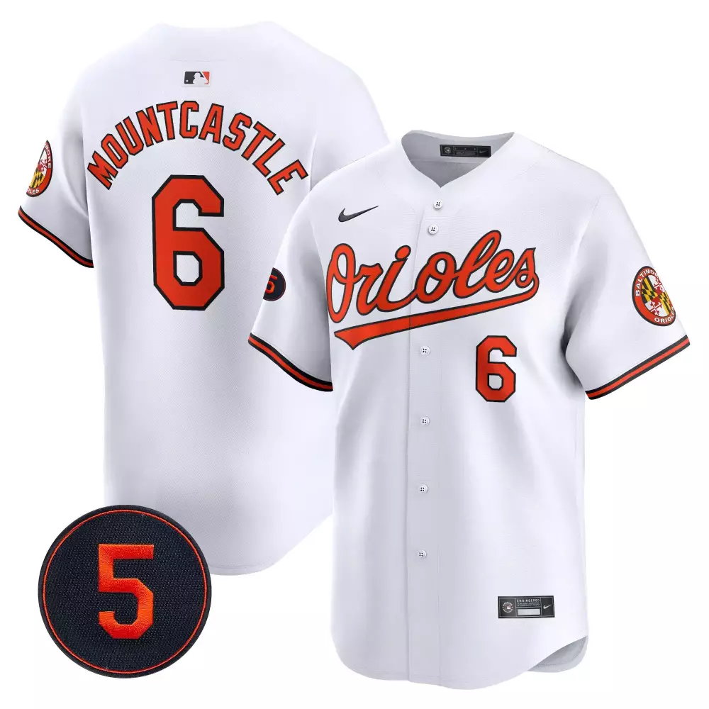 Mountcastle Baltimore Orioles Robinson Patch Jersey V2 | Stitched Vapor Premier | Limited Edition Fan Gear | For Men, Women & Youth