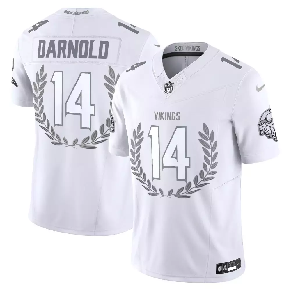 Sam Darnold Youth Minnesota Vikings Platinum MVP Vapor Limited Jersey | All Stitched | For Men, Women & Youth