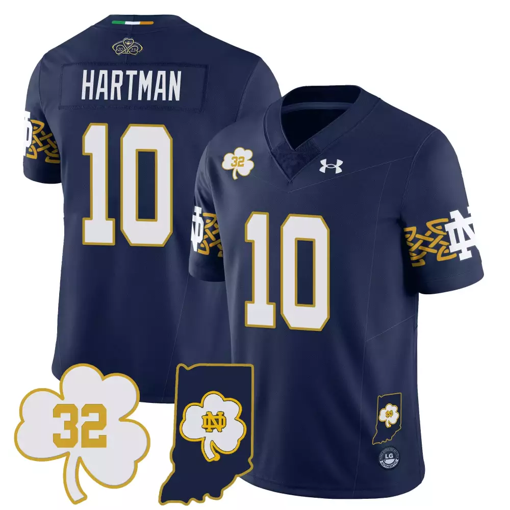Sam Hartman Navy Notre Dame Fighting Irish Vapor Limited Jersey | All Stitched | Fan Gear for Men, Women & Youth