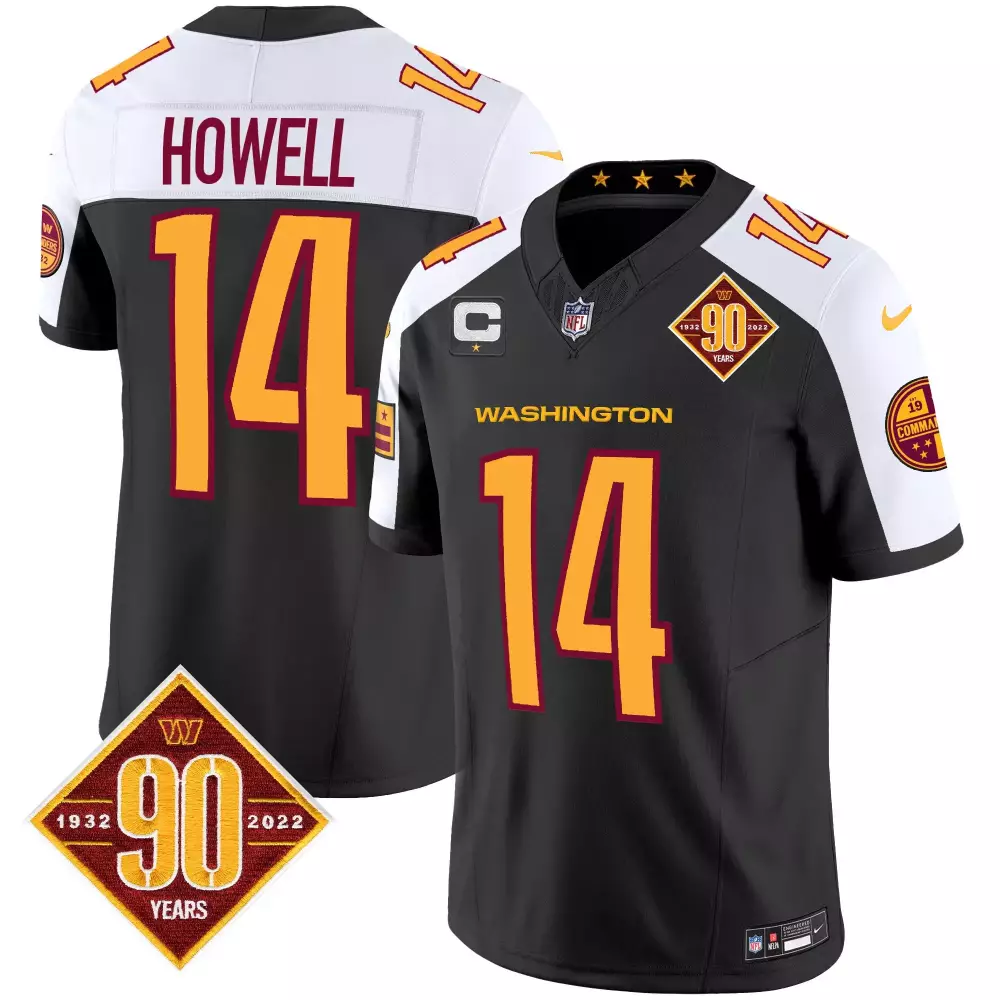 Sam Howell 90th Anniversary Black Alternate Jersey V3 | Vapor Stitched Fan Gear | For Men, Women & Youth