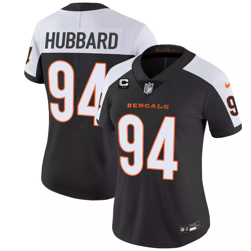Sam Hubbard Alternate Women's Cincinnati Bengals Vapor Limited Jersey | All Stitched | Fan Gear for Women & Youth