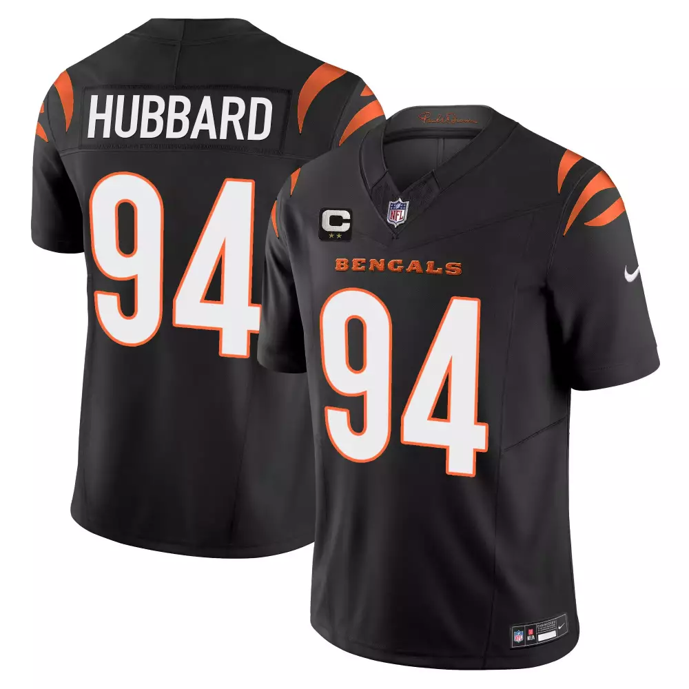 Cincinnati Bengals Sam Hubbard Black Vapor Limited Jersey | All Stitched | Game Day Outfit for Men, Women & Youth