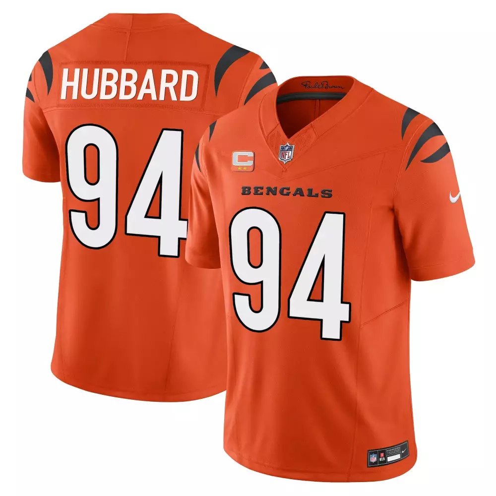 Sam Hubbard Cincinnati Bengals Vapor Limited Jersey | Orange Stitched Fan Gear | For Men, Women & Youth