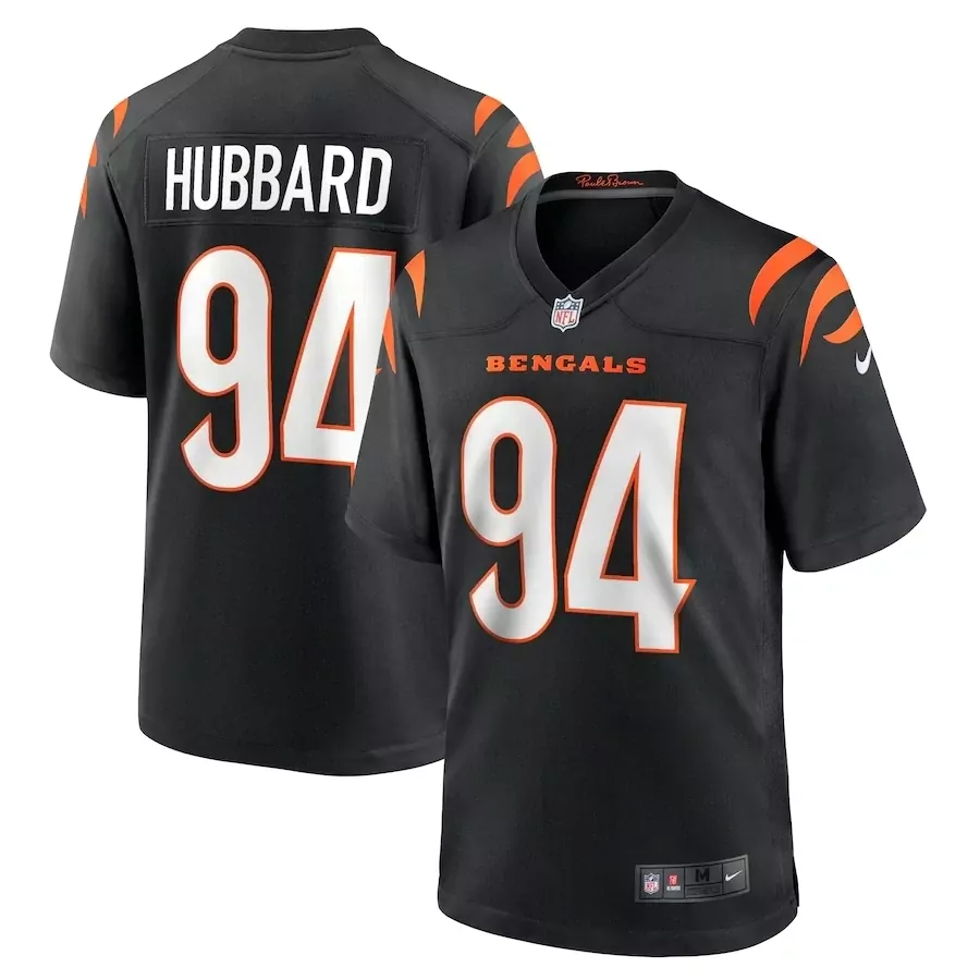 Sam Hubbard Cincinnati Bengals Black Game Jersey for Youth | All Stitched | Trendy Fan Gear for Game Day | For Men, Women & Youth