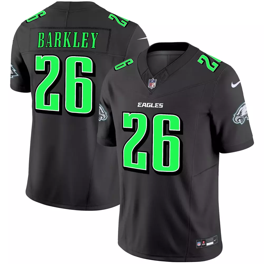Saquon Barkley Philadelphia Eagles Jerome Brown Patch Kelly Green Alternate Jersey V2 | Stitched Fan Gear for Men, Women & Youth